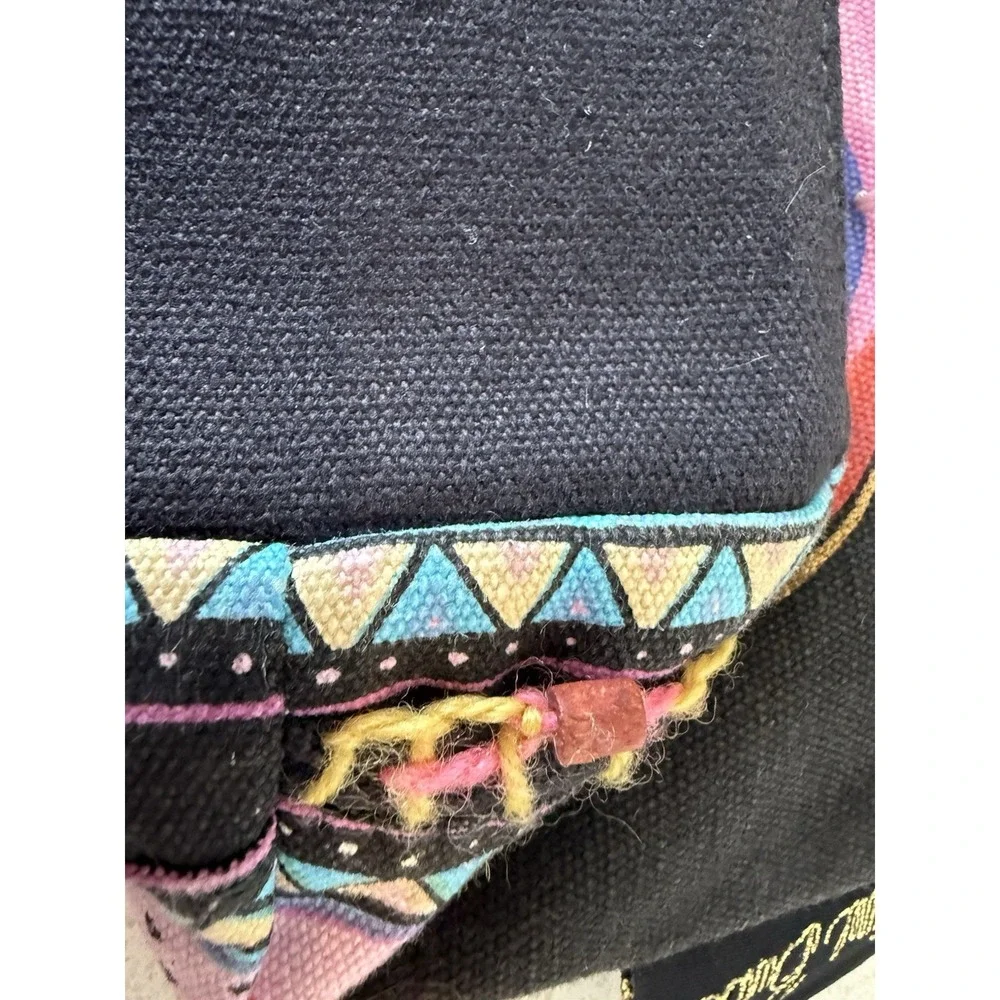 Laurel Burch Tres Gatos 3 Cats Feline Cutout Multicolor Cotton Fabric‎ Handbag